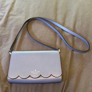 Kate Spade Magnolia Street Addison Blue Scallop Crossbody Purse